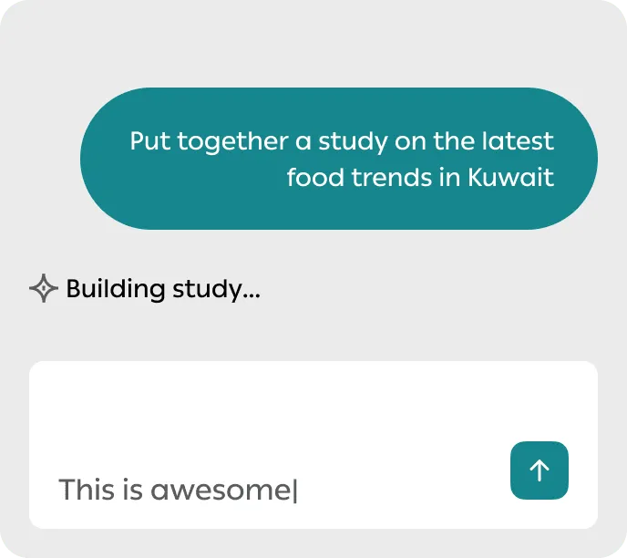 Build with AI interface
