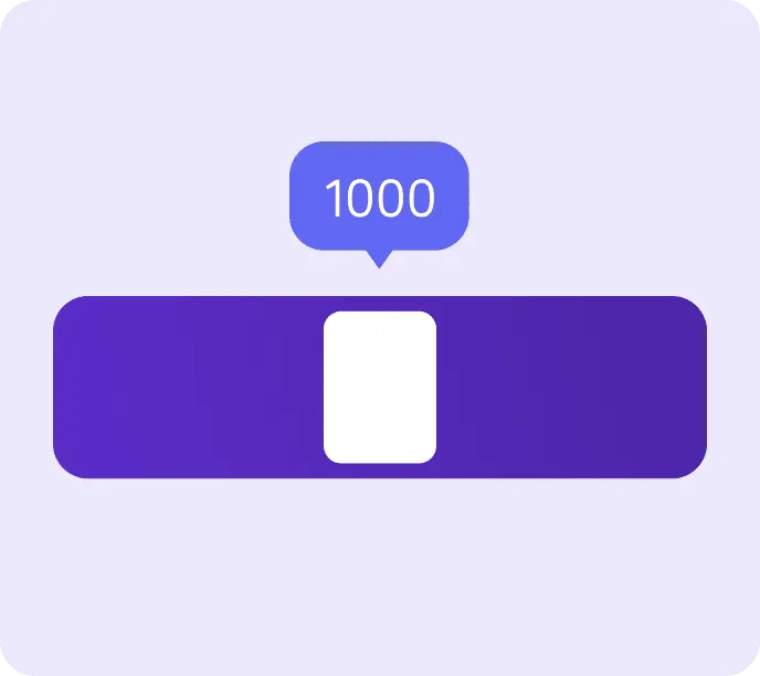 Select sample size slider